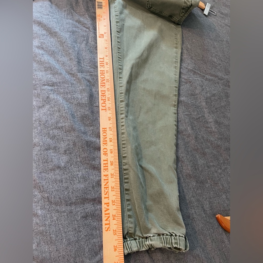 PAIGE Olive Green Mayslie Utility Jogger Jeans - Picture 9 of 12